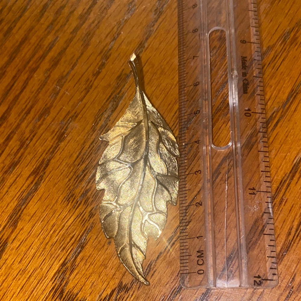 Gold Leaf Brooch